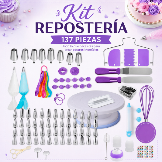 Kit para Pastelería 137 Piezas DulceArte™